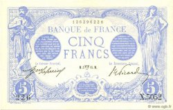 5 Francs BLEU FRANCIA  1915 F.02.26 SC