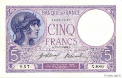 5 Francs FEMME CASQUÉE FRANCE  1918 F.03.02