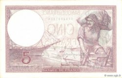 5 Francs FEMME CASQUÉE modifié FRANCE  1939 F.04.10 UNC-