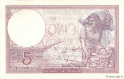 5 Francs FEMME CASQUÉE modifié FRANCIA  1939 F.04.11 q.FDC