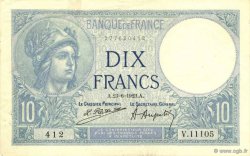 10 Francs MINERVE FRANCIA  1923 F.06.07 q.SPL