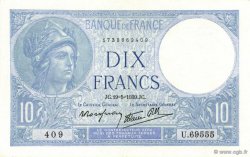 10 Francs MINERVE modifié FRANCE  1939 F.07.03 AU-