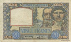 20 Francs TRAVAIL ET SCIENCE FRANCIA  1942 F.12.21 MB