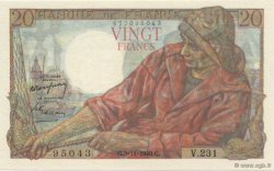 20 Francs PÊCHEUR FRANCE  1949 F.13.16 UNC
