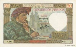 50 Francs JACQUES CŒUR FRANCE  1941 F.19.11 pr.NEUF