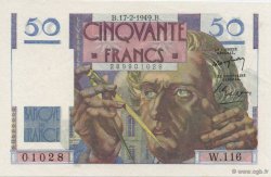 50 Francs LE VERRIER FRANCIA  1949 F.20.11 SC