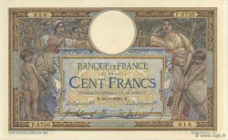 100 Francs LUC OLIVIER MERSON sans LOM FRANCE  1920 F.23.12 SUP+