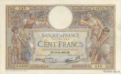 100 Francs LUC OLIVIER MERSON type modifié FRANCE  1939 F.25.43 VF+
