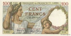 100 Francs SULLY FRANKREICH  1940 F.26.20 fST+