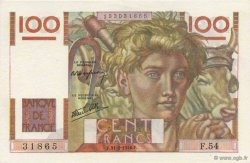 100 Francs JEUNE PAYSAN FRANKREICH  1946 F.28.05 fST