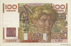 100 Francs JEUNE PAYSAN FRANCE  1947 F.28.14 VF