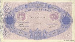 500 Francs BLEU ET ROSE FRANCE  1917 F.30.23