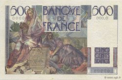 500 Francs CHATEAUBRIAND FRANCIA  1945 F.34.01Sp FDC