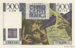 500 Francs CHATEAUBRIAND FRANKREICH  1948 F.34.08 fST