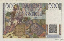 500 Francs CHATEAUBRIAND FRANCE  1952 F.34.10 XF+