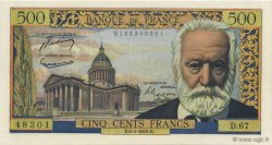 500 Francs VICTOR HUGO FRANCE  1955 F.35.04 UNC-