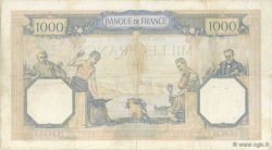 1000 Francs CÉRÈS ET MERCURE FRANCIA  1937 F.37.10 q.MB