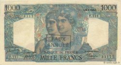 1000 Francs MINERVE ET HERCULE FRANCE  1949 F.41.27 AU