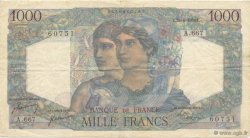 1000 Francs MINERVE ET HERCULE FRANKREICH  1950 F.41.33 S to SS