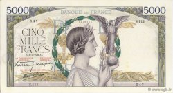 5000 Francs VICTOIRE Impression à plat FRANCIA  1939 F.46.03 MBC+
