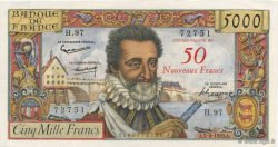 50 NF sur 5000 Francs HENRI IV FRANKREICH  1959 F.54.02 VZ+