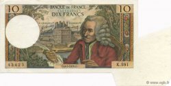 10 Francs VOLTAIRE FRANKREICH  1970 F.62.44 fST