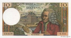 10 Francs VOLTAIRE FRANCE  1972 F.62.57 NEUF