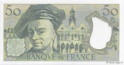 50 Francs QUENTIN DE LA TOUR FRANCIA  1990 F.67.16A59 FDC