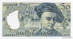 50 Francs QUENTIN DE LA TOUR FRANCE  1992 F.67.19e UNC