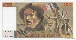 100 Francs DELACROIX modifié FRANCIA  1984 F.69.08a FDC