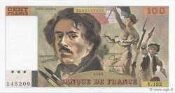 100 Francs DELACROIX modifié FRANKREICH  1989 F.69.13a