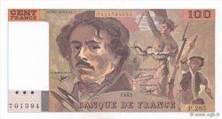 100 Francs DELACROIX 442-1 & 442-2 FRANCIA  1995 F.69ter.02c FDC