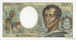 200 Francs MONTESQUIEU FRANCE  1981 F.70.01A1