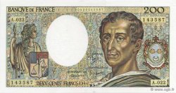 200 Francs MONTESQUIEU FRANCE  1984 F.70.04 UNC