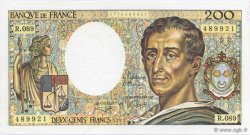 200 Francs MONTESQUIEU UNIFACE FRANCIA  1991 F.70U.11 AU
