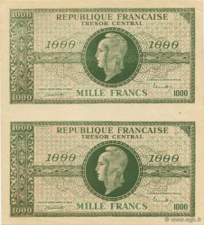 1000 Francs MARIANNE FRANCIA  1945 VF.12.00 FDC