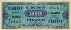 100 Francs FRANCE FRANKREICH  1944 VF.25.08 VZ