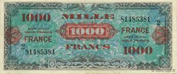 1000 Francs FRANCE FRANKREICH  1944 VF.27.02 fVZ