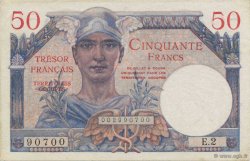 50 Francs TRÉSOR FRANCAIS FRANCIA  1947 VF.31.02 SC+