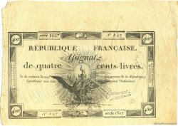 400 Livres FRANCE  1792 Laf.163 XF