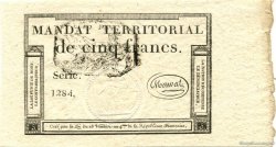 5 Francs Monval FRANCE  1796 Laf.208
