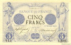 5 Francs NOIR FRANCE  1873 F.01.16 AU