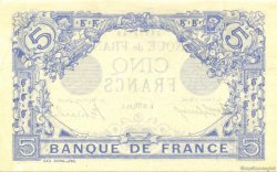 5 Francs BLEU FRANKREICH  1913 F.02.21 fST