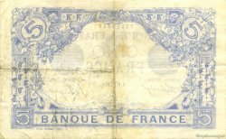 5 Francs BLEU lion inversé FRANCIA  1916 F.02bis.04 MBC