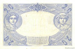 20 Francs BLEU FRANKREICH  1913 F.10.03 SS to VZ