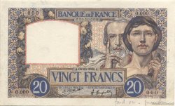 20 Francs TRAVAIL ET SCIENCE FRANCE  1922 F.12.00Ec SPL