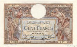 100 Francs LUC OLIVIER MERSON type modifié FRANCIA  1937 F.25.04 AU