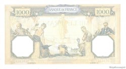 1000 Francs CÉRÈS ET MERCURE FRANKREICH  1937 F.37.10 fST+