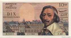 10 Nouveaux Francs RICHELIEU FRANCIA  1960 F.57.06 AU