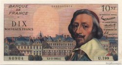 10 Nouveaux Francs RICHELIEU FRANKREICH  1962 F.57.17 fST+